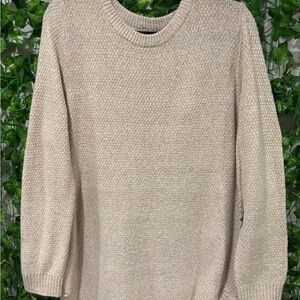 Pink Clover Beige Crew Neck Sweater